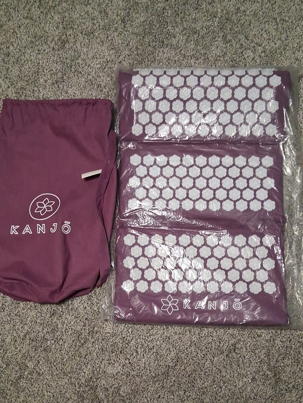 Kanjo Purple Acupressure Mat & Pillow Set